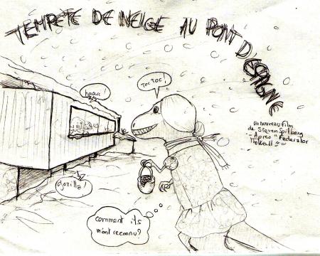 TEMPETE DE NEIGE AU PONT D'ESPAGNE